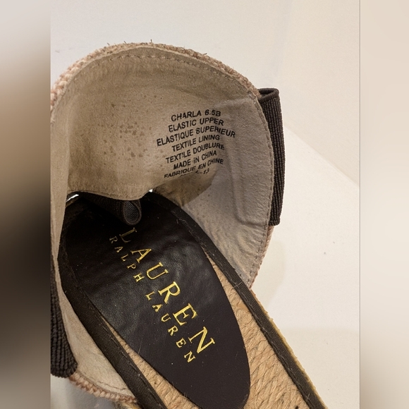 Ralph Lauren Charla Wedge Sandals - Picture 7 of 8